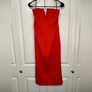 Forever 21 Lightweight Strapless Bodycon Midi Dress S NWT